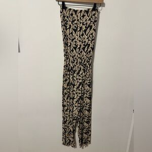 SALE! - BEACHGOLD Black and Cream Print Coverup Small